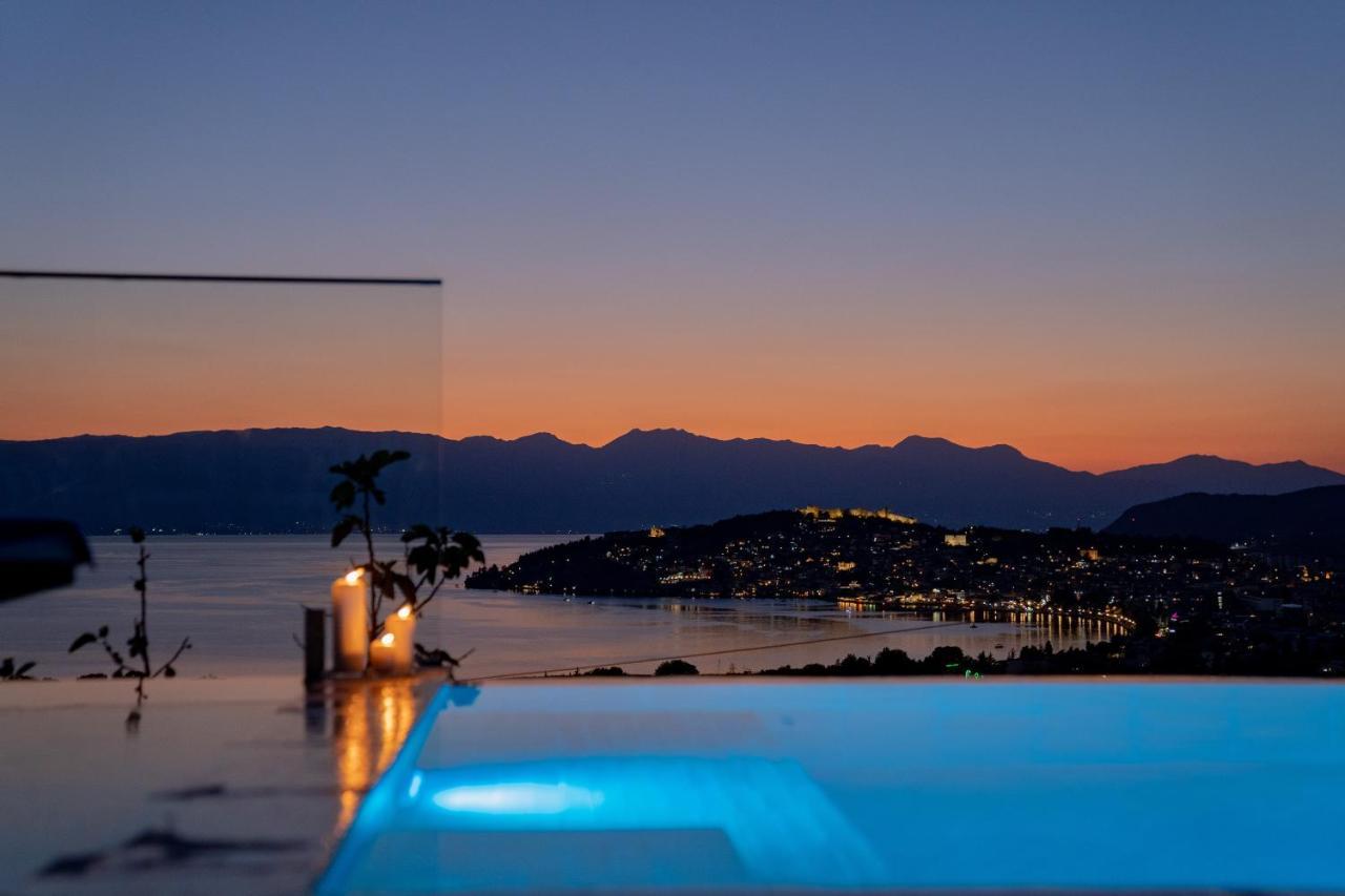 Casa Farmak - 4 Bedroom Lux Apartment With Infinity Pool & Lake View Ohrid Exterior foto